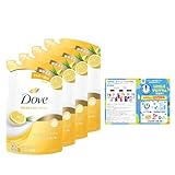 Dove(ダヴ) ボディソープ グレープフルーツ&レモングラス (ボディウォッシュ) 詰め替え用 330g×4個 おまけ付き