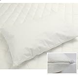 【即発送】 マイクロファイバー 防水 枕カバー （ М　40cm×60cm） 汚れ ダニから枕を守る！【国内公的検査機関で品質検査済（防水性 透湿性 ダニ 通過率 0％）】【防水防ダニW効果】【ダニ通