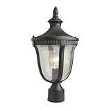Artcraft Lighting AC8023GR Palermo Outdoor Single Head Post Lantern, Graphite [並行輸入品]