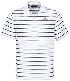 NCAA Gonzaga BulldogsメンズリンクTech Pebbleテクスチャクラシックストライプ半袖ポロ、ホワイト、ミディアム