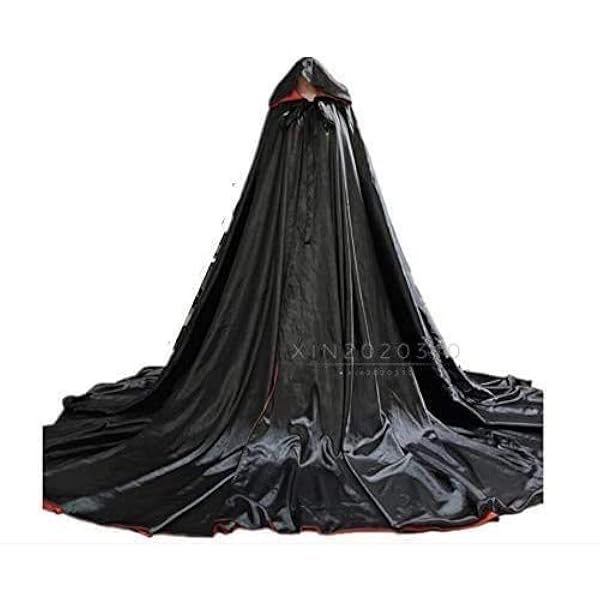 Amazon.co.jp: [YOUO] 光沢サテン ドラキュラマント ロング 全円