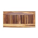 BambooMN 4 "インチx 12 "インチインチストランド織竹床登録Air Ventインデントカバー ブラウン 6955114940404a