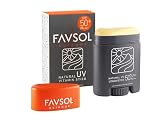 FAVSOL NATURAL UV VITAMIN STICK ファブソル 日焼け止め スティック アウトドア スポーツ サンスティック UVカット SPF50+ PA++++ ウォータープルーフ ヴィーガン 紫外線 顔 身体 ノンケミカル ナチュラル ビタミン誘導体 オーシャンフレンドリー