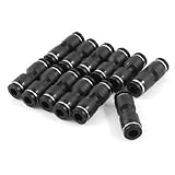 uxcell クイック継手　クイックフィット　ストレートホース　6mm　空気配管　2つ分岐　　12個入り