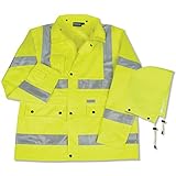 ERB 61486 S371 Class 3 Raincoat, Lime, 5X-Large by ERB [並行輸入品]