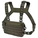 [MsiDtsoy] タクティカルチェストリグ 多機能ベスト サバゲー ミリタリーベスト EDCポーチ 装着 アウトドア ハンティング サイクリング 対応 (グリーン)