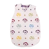 Sincerestore ベビースリーパー 6重ガーゼスリーパー 柔らかい綿　お昼寝 寝冷 防止 ベビーサイズ40*60cm 新生児～3歳頃 (キノコ　40*60cm)