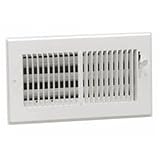 American Metal 356W14X6 14-Inch by 6-Inch White Steel Wall Diffusers with 1/3-Inch Grille Bar [並行輸入品