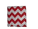 Chevron Cradle Sheet - Color: Red, Size: 18 x 36 by BabyDoll Bedding