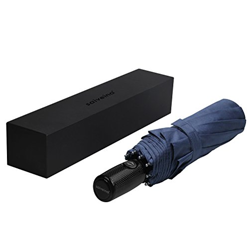 サイベナ　Saiveina 折りたたみ 傘　自動開閉折り畳み傘　ワンタッチ自動開閉　晴雨兼用傘　ジャンプ傘　紳士傘　レディース傘　ビジネス傘　丈夫な10本骨（ブルー）