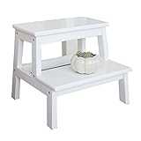 Staircase Stool TH木製ステップスツール家庭用シューズベンチリビングルームラダーStools ホワイト