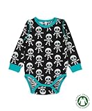 北欧 ベビー服 長袖 ロンパース Skeleton 68 80 Maxomorra マクソモーラ スケルトン (68cm)