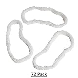 White School Spirit Leis (72 Pack) 80cm x 2.5cm . Plastic.