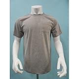 ポケット付半袖丸首Tシャツ 13-603 グレー L