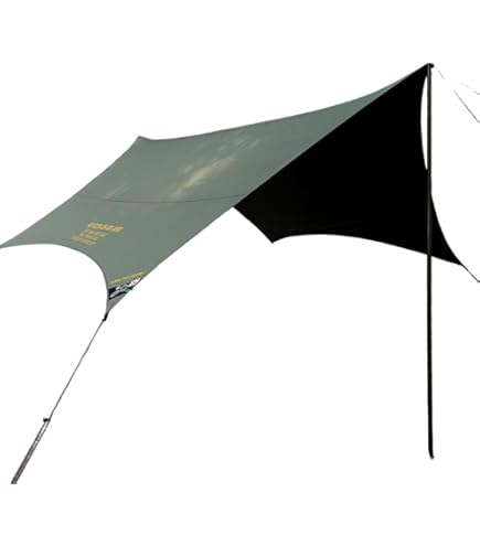 Amazon | モンベル ビッグタープ HX ダークフォレスト (ポール別売