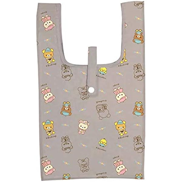 Amazon Co Jp リラックマ プチエコバッグ グレー シューズ バッグ