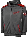 シカゴ・ブルズNBAマジェスティックBoys Full Zip Hoodieチャコールユースサイズ M