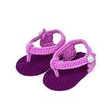 Elee Baby Newborn Handmade Baby Boys Crochet Knitted Prewalker Sandals Shoes (14#) by Elee