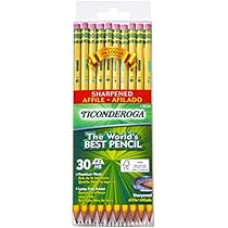Dixon Ticonderoga Wood Cased 2hb Pencils Pre Sharpened Box Of 30 Yellow 13830 Amazon Com Au Stationery Office Products