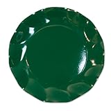 Beistle 10ピース8 – 1 /4インチプレート、小さな、ダークグリーン