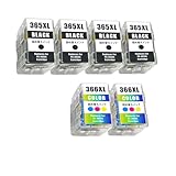 BC-365 BC-366 キヤノン用 詰め替えインク BC-365XL(顔料ブラック)×4+BC-366XL（染料3色カラー）×2 大容量 個包装 対応機種：PIXUS TS3530 / PIXUS TS3730 【YUBOYA】