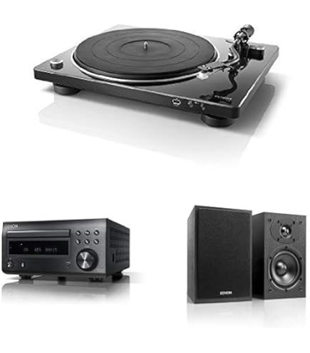 DENONのレコードプレーヤー Amazon.co.jp: Denon レコードプレーヤーセット [DP-450 + RCD-M41 +