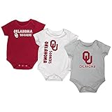 Oklahoma SoonersコロシアムレッドホワイトグレーInfant One Piece Outfits – 3パック