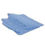 Bacati Mix and Match Solid Crib Fitted Sheet, Blue, 2 Count
