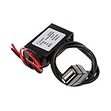 GRALARA　DC-DCコンバータ　降圧モジュール（12V ー 5V）　USB出力　電源アダプタ　3A 15W