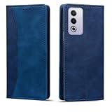 Torske Oppo A3 5G スマホケース 日版 OPPO A3 5G ケース オッポ A3 Pro 5G ケース 手帳型 おっぽ スマホ A3 5G ケース 内蔵マグネット開閉式 ベルトなし Oppo A3 Pro 手帳型ケース CPH2665 ケース OPPO A80 5G ケース カードポケット 防水 折り畳み式 横置き機能 便利 オッポ A3 5G ケース (ブルー)