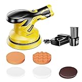 KKnoon ハイパワー ポータブル車偏心 シャフト研磨機 多機能コードレス 電動自動ポリッシャー ハンドヘルド