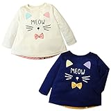 (ネイビー/95cm)ベビー服 女の子 トレーナー 長袖 Aライン リボン装飾 テールカット ロゴプリント 女児 ベビー