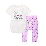 Hzjundasi 新生児 幼児 赤ちゃん ベビーボーイズ ベイビーガールズ コットン ロンパース + パンツ 半袖 カジュアルな服 服 衣装 セット