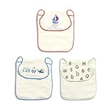 baby ampersand 3Ｐ汗取りガーゼ　ブルー　F