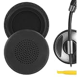 Geekria イヤーパッド互換性 パッド プラントロニクス Plantronic Blackwire C510, C520, C710, C720 ヘッドホンに対応 パッド イヤー/イヤーカップ (プロテインレザー/ブラック)