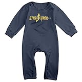 カッコいい 幼児 ゲーム スター トレック ビンテージ ロゴ Tシャツ 100%綿 Navy Size 24 Months