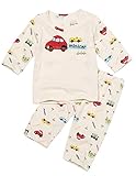 【あるこんたるこん】オーガニックコットン ベビー ルームウェア ミニミニカー キッズ ７分袖 ハーフパンツ ジュニア 男の子 パジャマ (90)