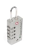 Sesamee k8470 4ダイヤルリセット可能組み合わせ承認TSAトラベルロック 1 Pack K8470PTR-PK1 1
