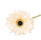 2手作り菊のシミュレーションの花人工花、クリームのセット
