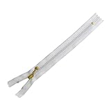 Y.K.K ポーチ用カラフルファスナー グレー×カーキ 20cm 5本入 3CF20-CO15