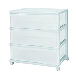 マックス・ジャパン ワイド 収納ケース 3段 ホワイト MJ-W3-1WH