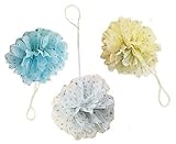 丸和 パーティーの飾り付けに スウィートフロールポンポン Lセット ブルー