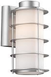 Forecast Lighting F8497-41 Hollywood Hills One-Light Exterior Wall Light with Etched White Opal Glas