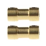 P Prettyia モータ機械 銅 カップリング シャフト カップリングジョイント カプラコネクタ 3.17mm-5mm 3mm-3mm
