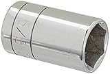 SK Hand Tool 41120 0.5 in. Drive, 6-Point Standard Fractional Socket - 0.6 3 in.