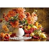Flower Vase Apple DIY Paint By Numbers Oil Painting On Canvas Wall Decor
