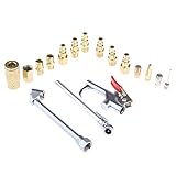 B Blesiya 17本セット　エアブローガンキット　亜鉛合金　空気注入口　1/4 インチNPT　高品質