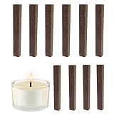 木芯 キャンドル DIYキャンドル用芯 10本 20*20*100mm 木製チップ キャンドル 木製の芯 ろうそくの芯 台座 金具 材料 置換 手作りキャンドル用芯