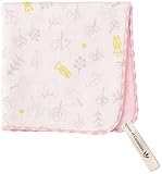 やわらぎ ハンカチ ふわふわ6重ガーゼ織り ウルソン モクモク ピンク25×25cm