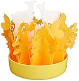 ミクニ ネイチャーフォレスト 香りの雫ローズのミニボトル付 しか×オレンジ 自然気化式 エコ加湿器 日本製